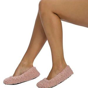 HUE Faux Fur Ballerina Slippers